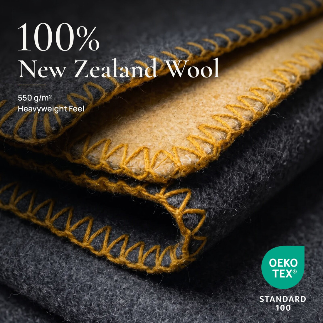 Omkeerbare plaid van 100% wol · 3