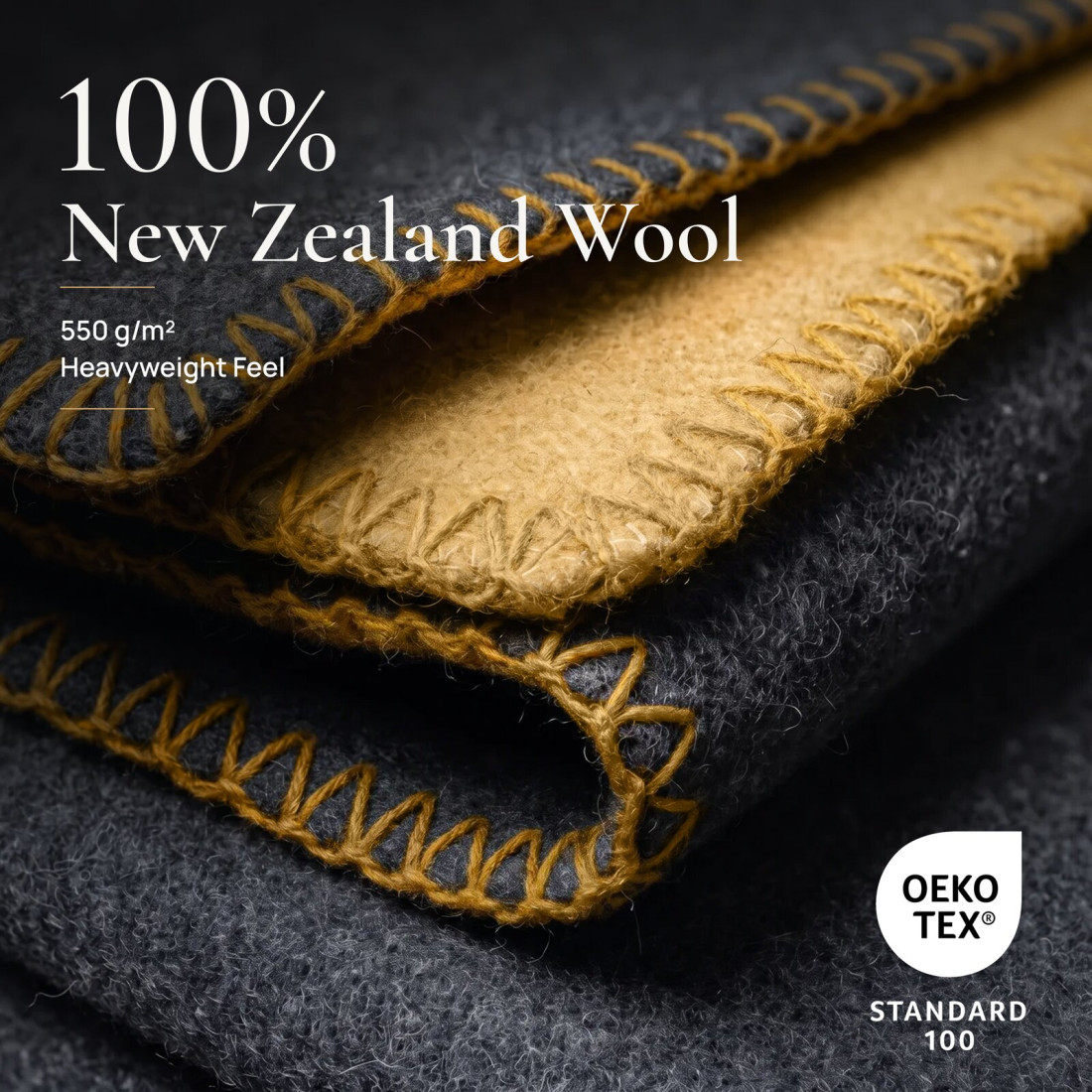 Omkeerbare plaid van 100% wol · 3