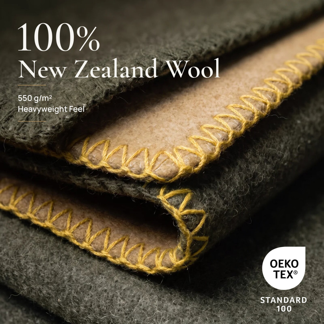 Omkeerbare plaid van 100% wol · 3
