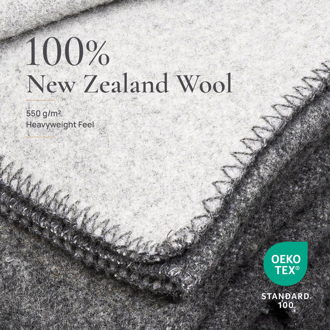 Omkeerbare plaid van 100% wol · 3