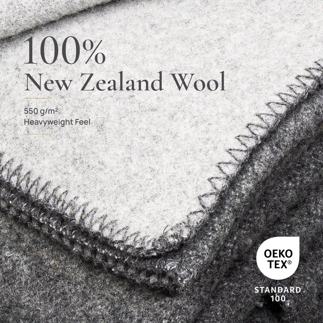 Omkeerbare plaid van 100% wol · 3