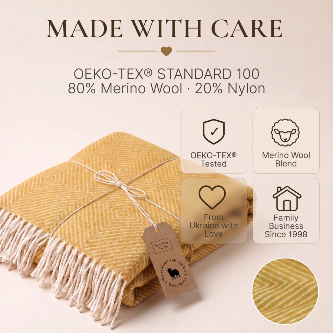 Merino plaid met ruitenpatroon · 10