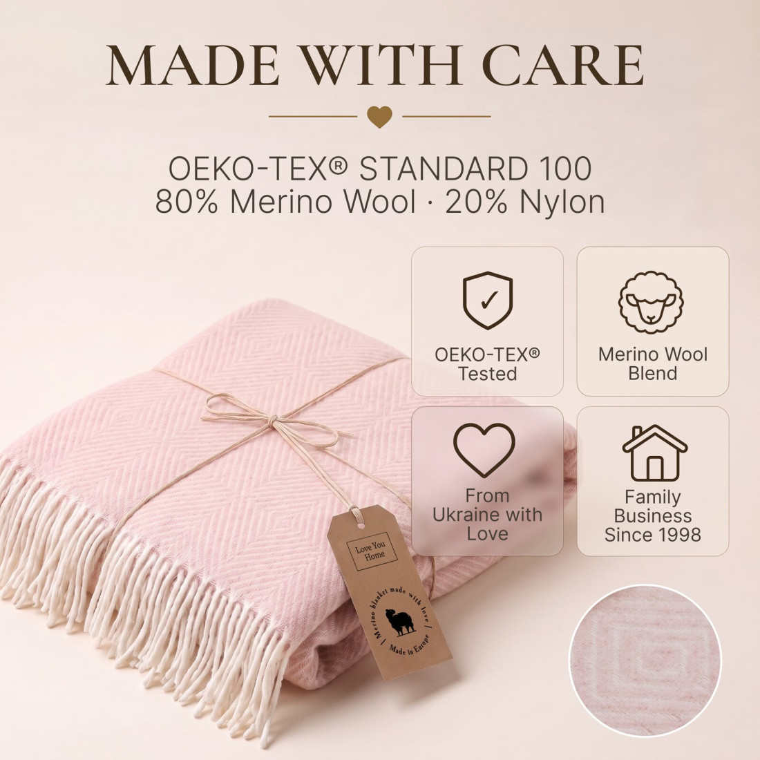 Merino plaid met ruitenpatroon · 10