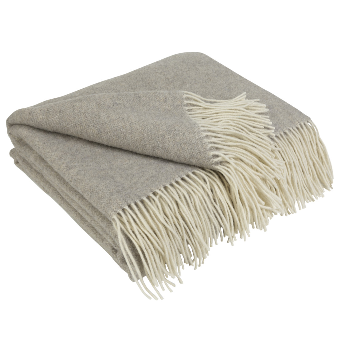 Kasjmier-merino plaid (10% kasjmier) met visgraatpatroon
