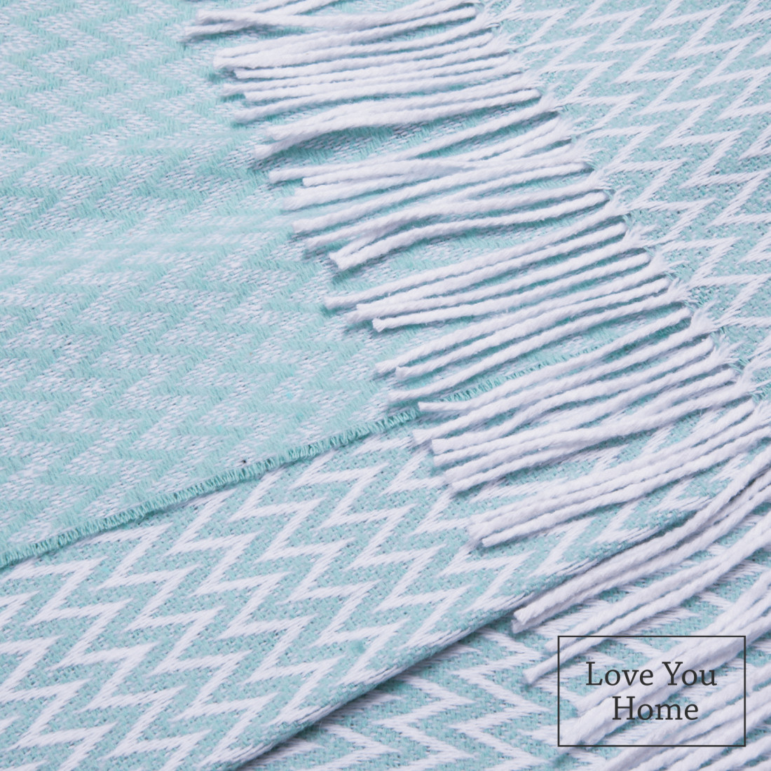 Katoenmix plaid met hoekchevron · 2