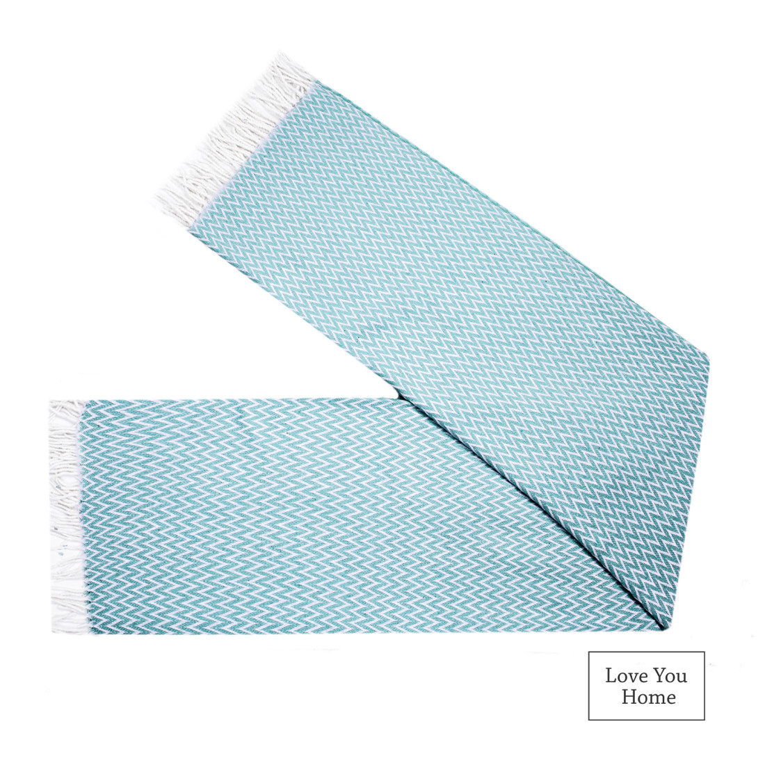 Katoenmix plaid met hoekchevron · 5