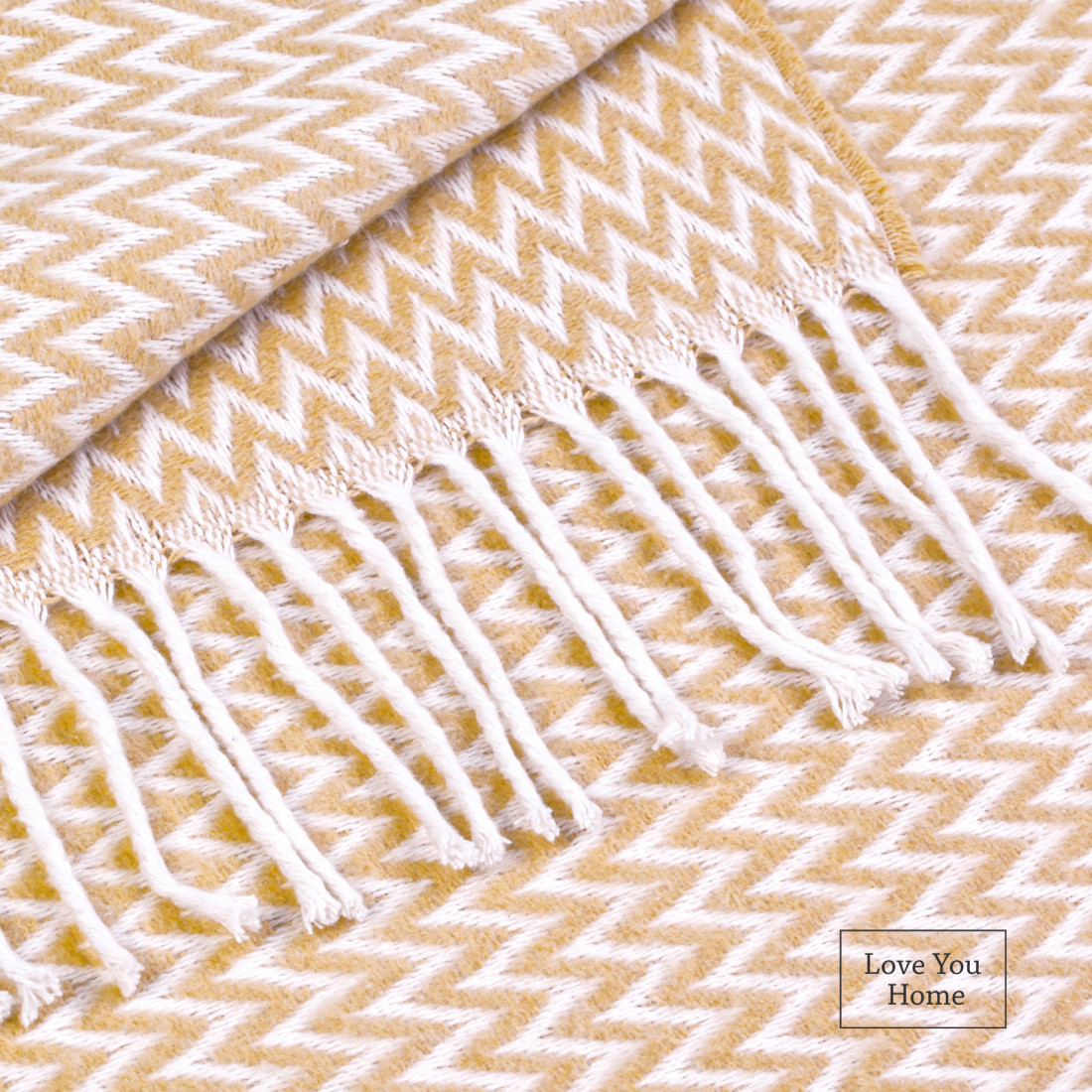 Katoenmix plaid met hoekchevron · 2