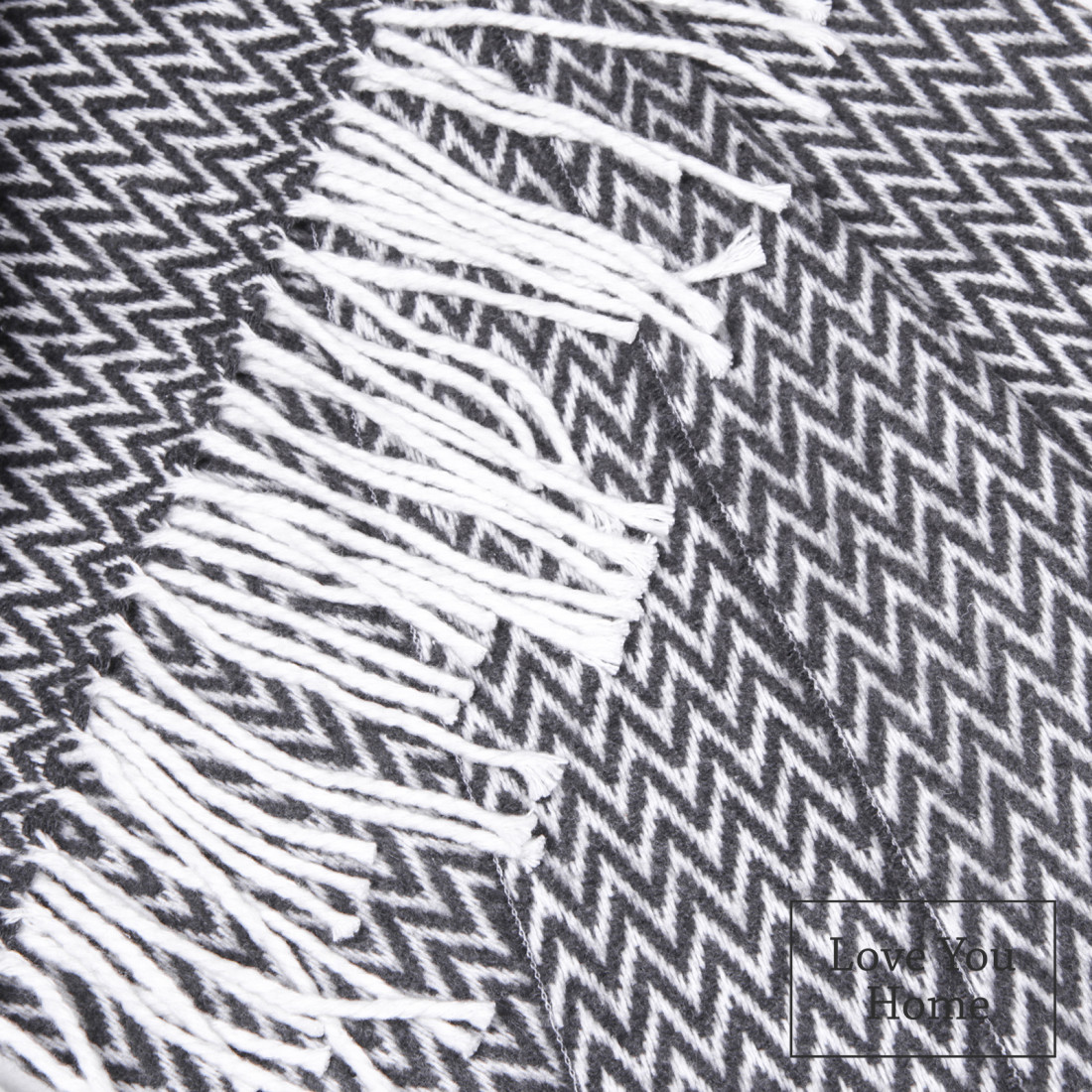 Katoenmix plaid met hoekchevron · 2