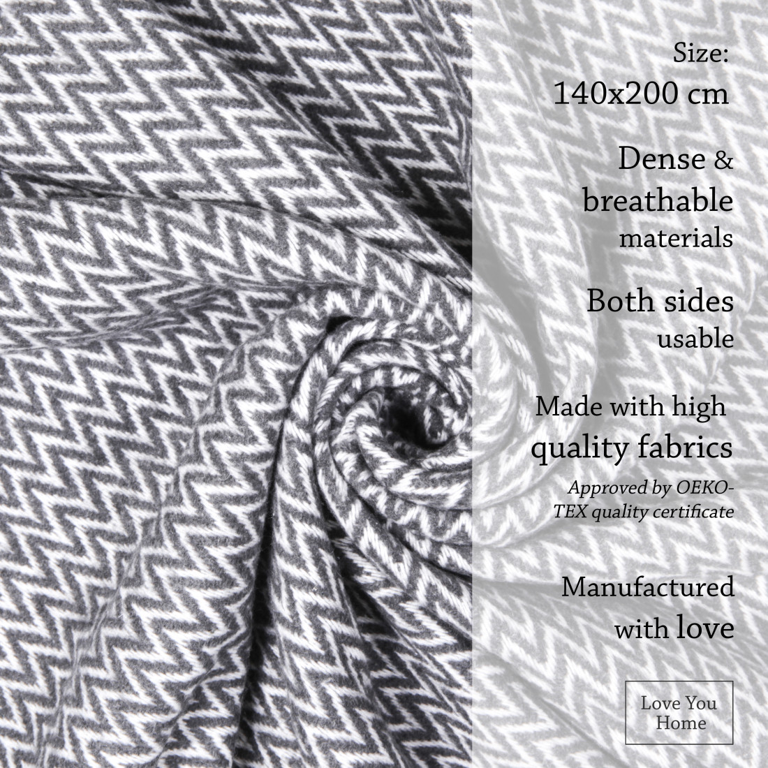 Katoenmix plaid met hoekchevron · 4