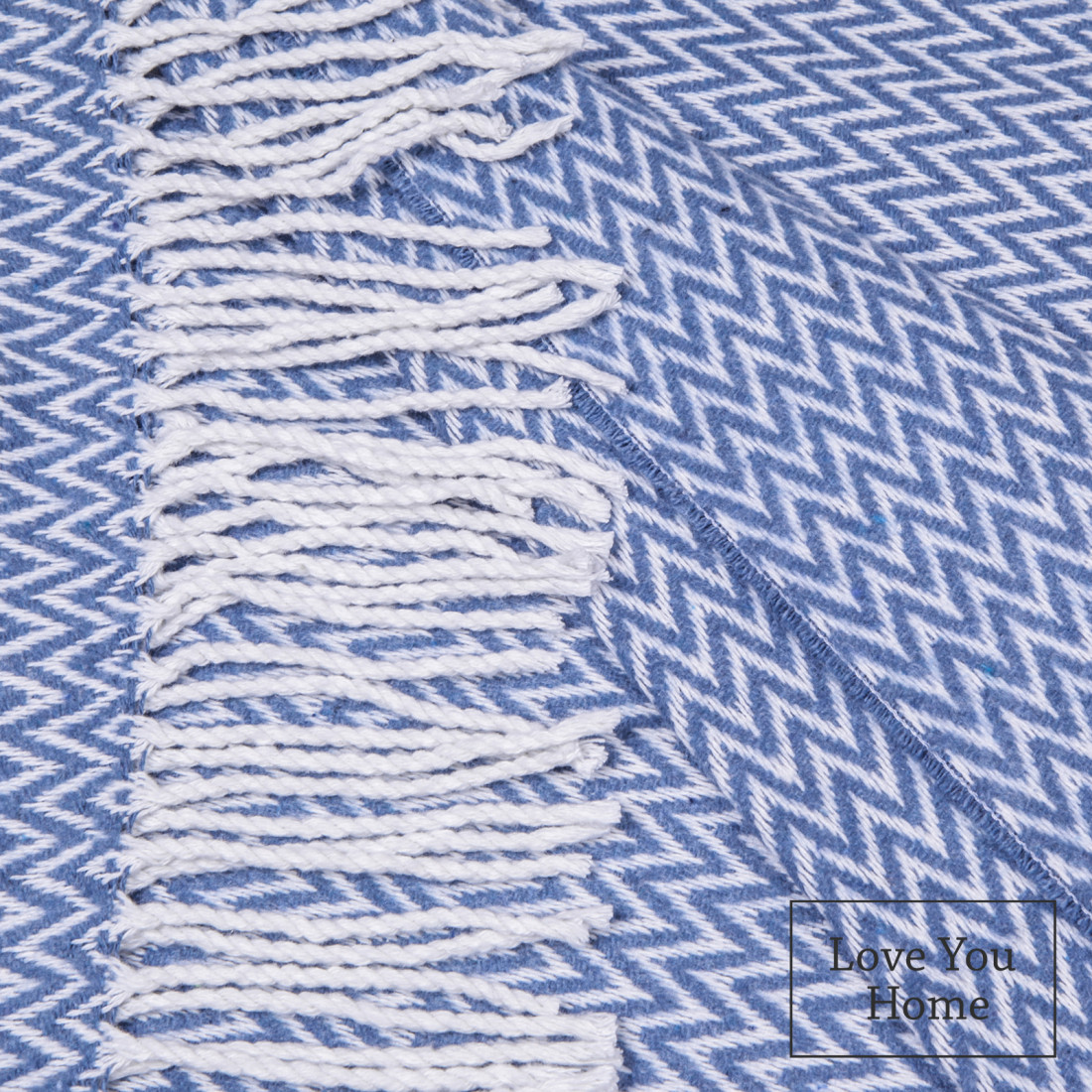 Katoenmix plaid met hoekchevron · 2