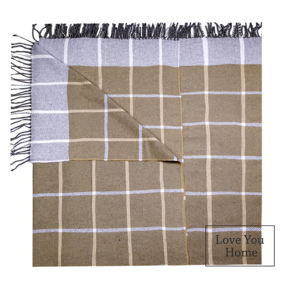 Katoenmix plaid met blokkenpatroon · 5