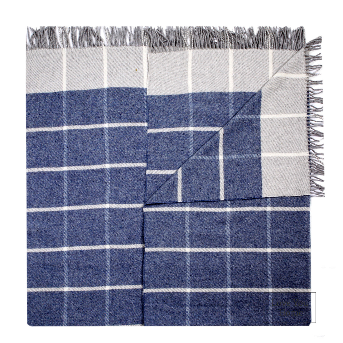 Katoenmix plaid met blokkenpatroon · 5
