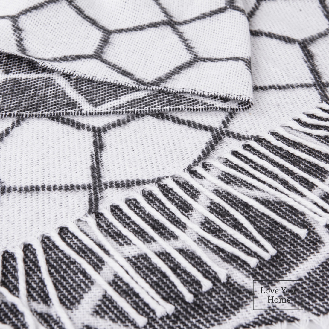 Katoenmix plaid met netpatroon · 5