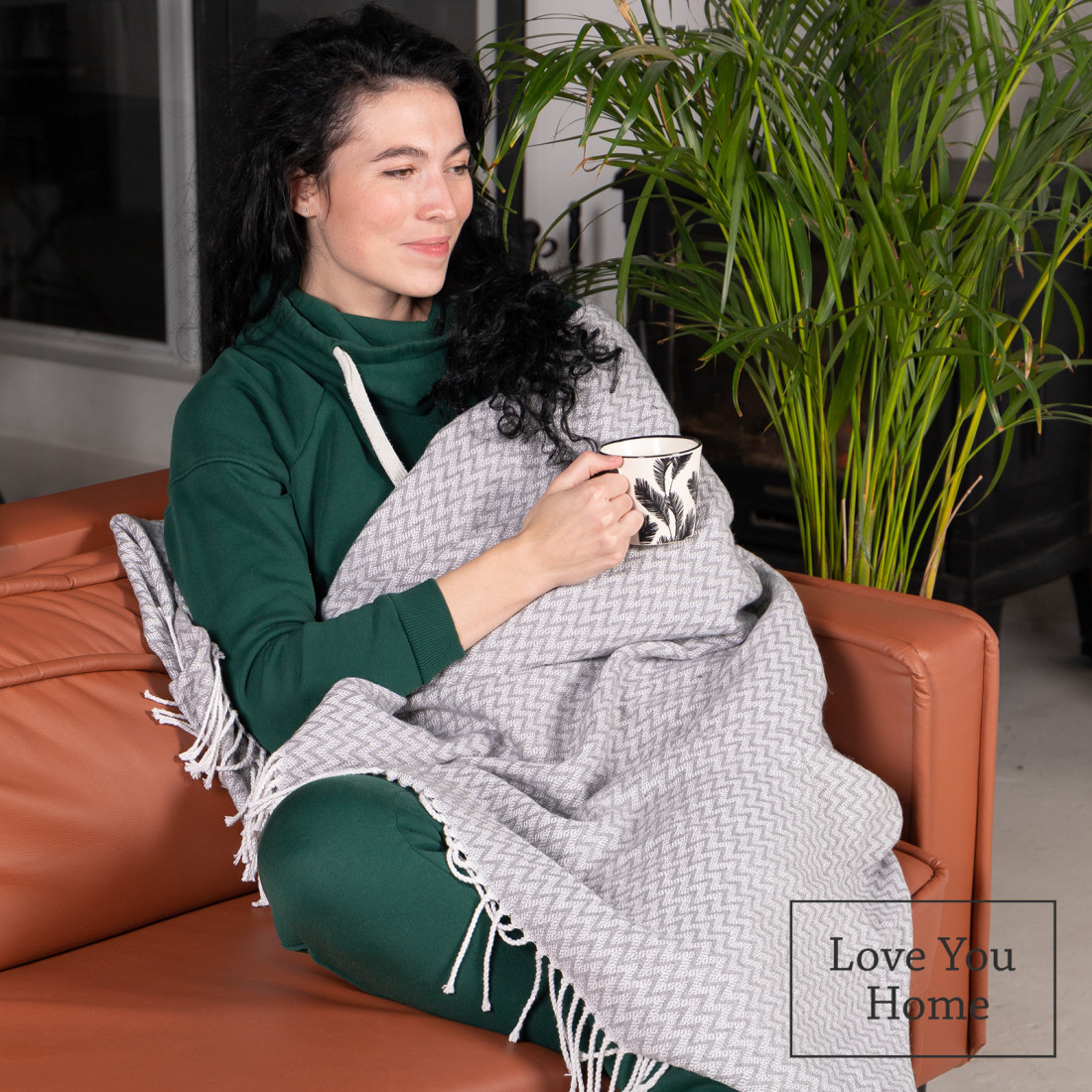 Katoenmix plaid met hoekchevron · 7