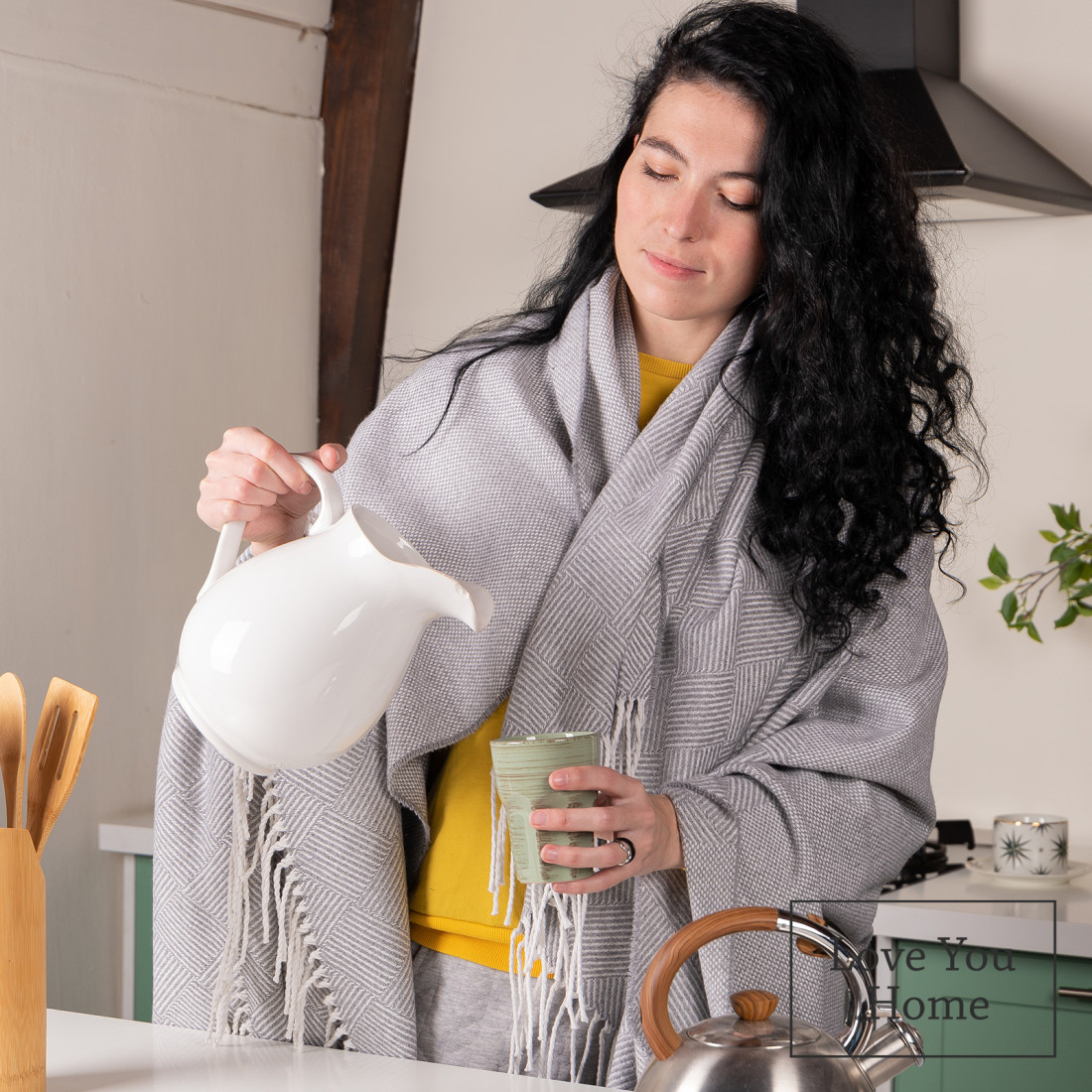 Katoenmix plaid met blokken en ruiten · 5