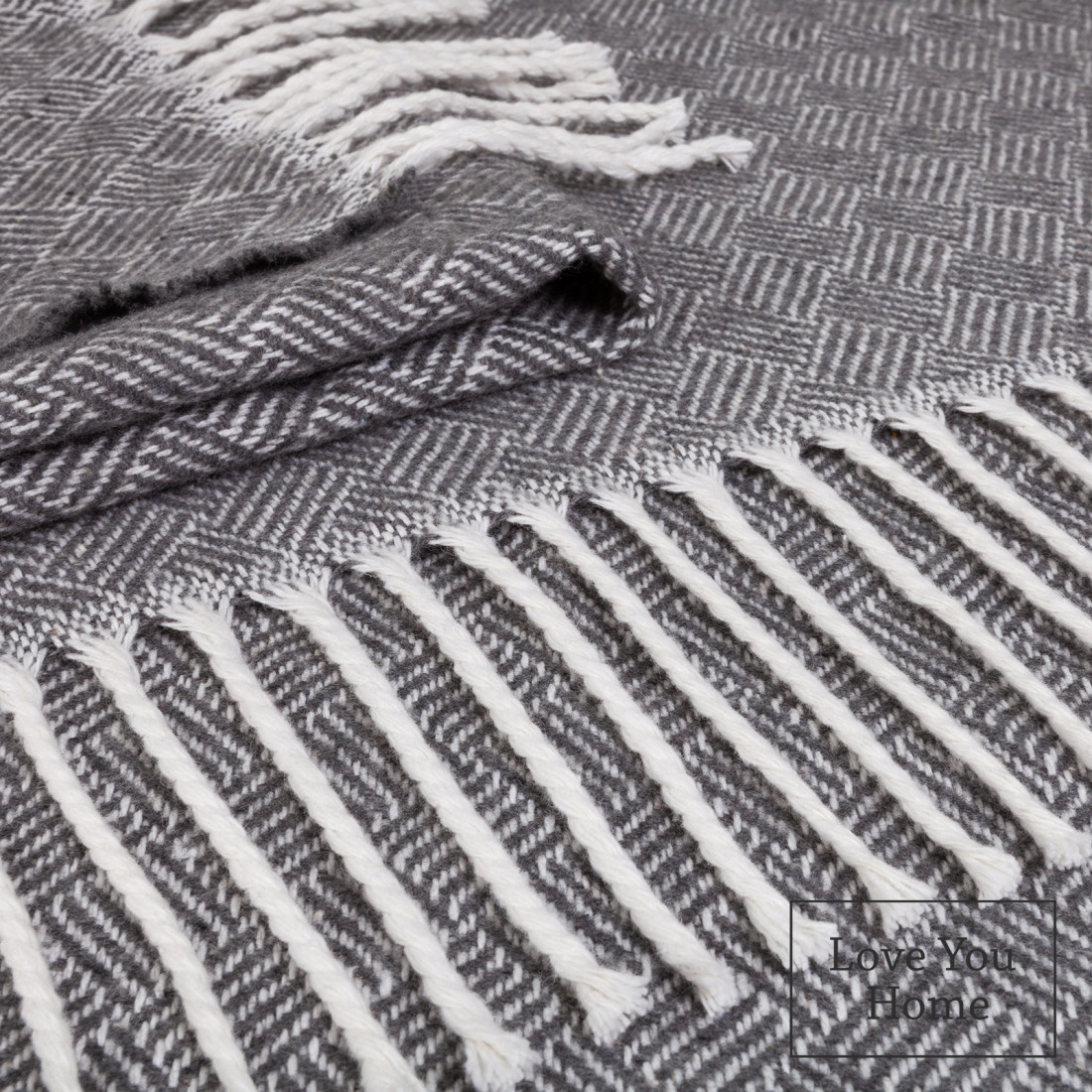 Katoenmix plaid met diagonaal patroon · 2