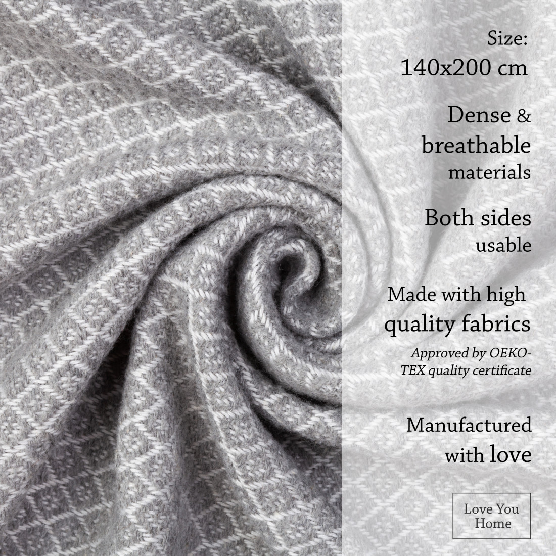 Katoenmix plaid met geometrisch patroon · 4
