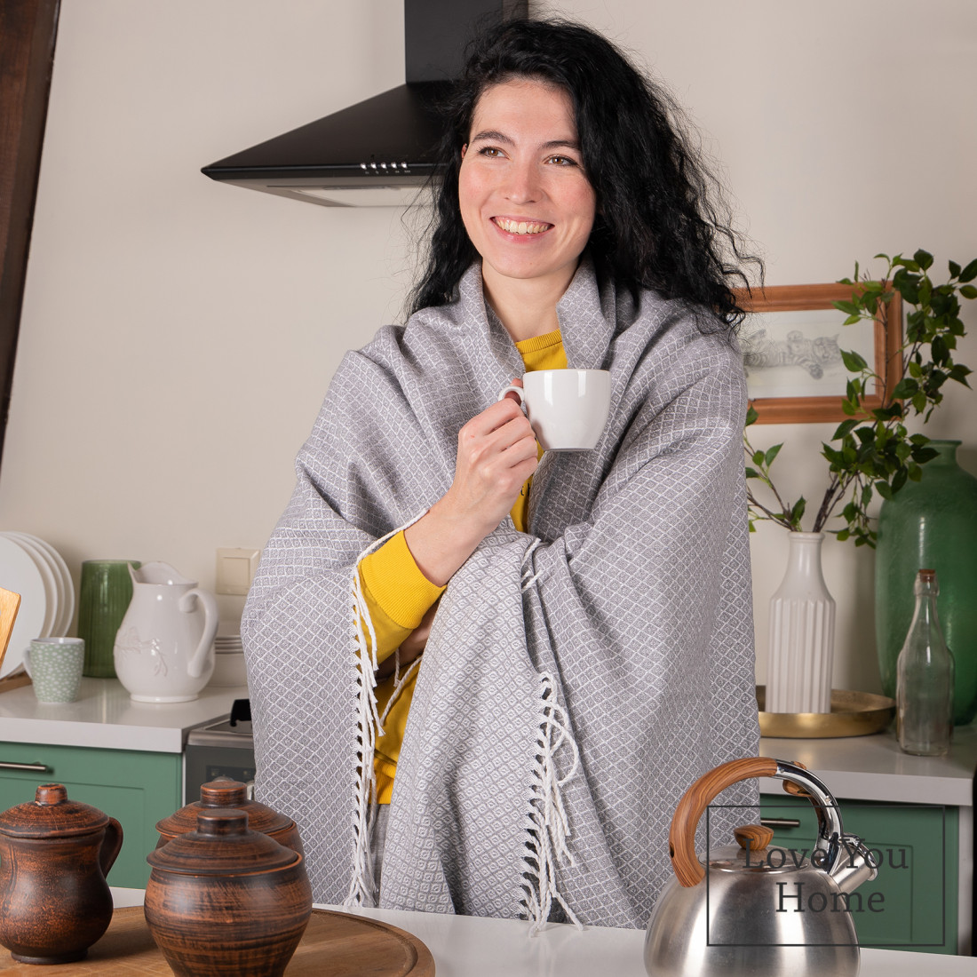 Katoenmix plaid met parallelle lijnen · 3