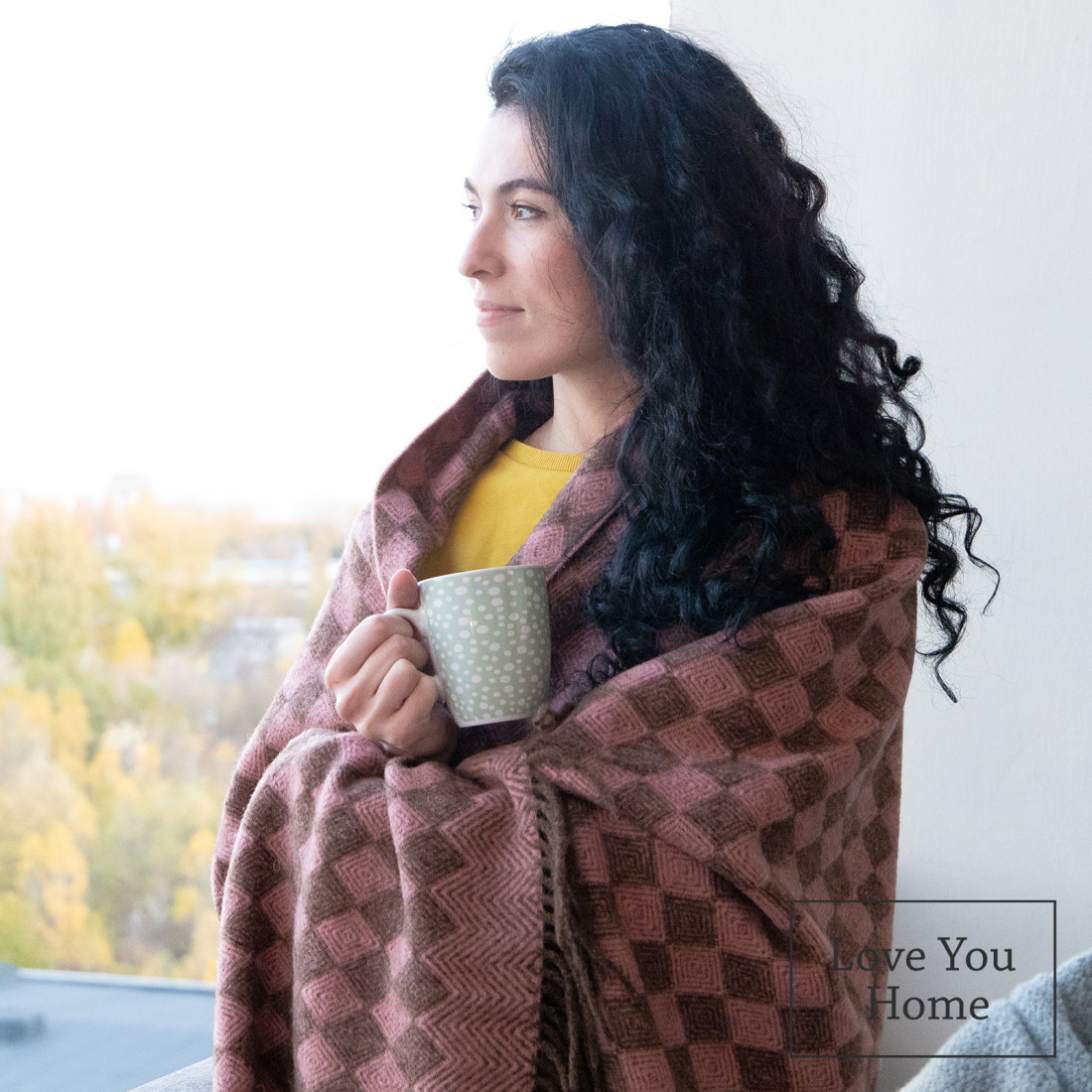 Plaid van zuivere scheerwol met ruitenpatroon · 5