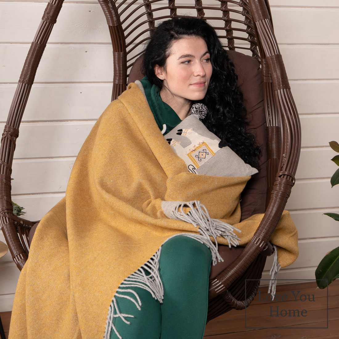 Dubbelzijdige merino plaid · 4