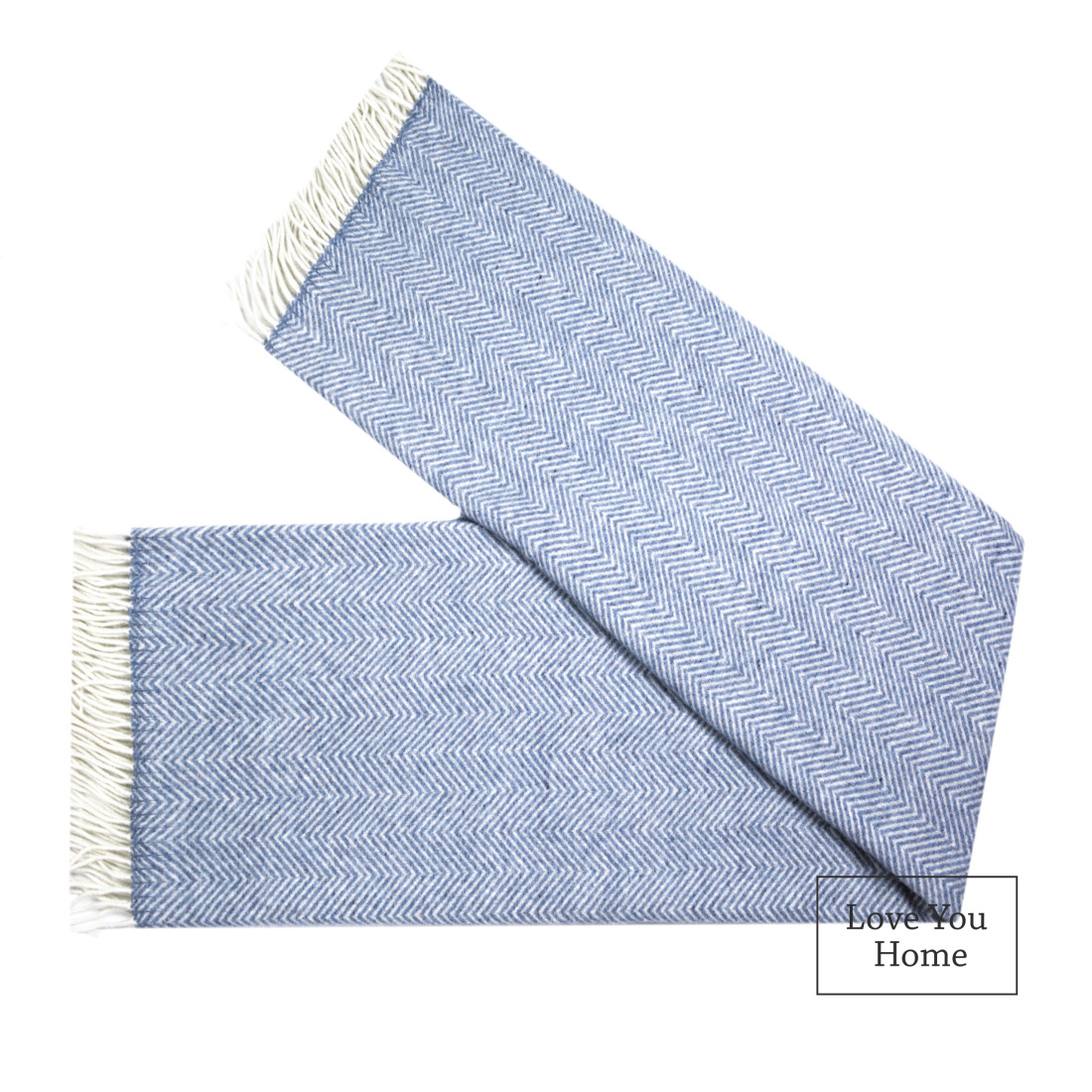 Merino plaid met hoekchevron · 5