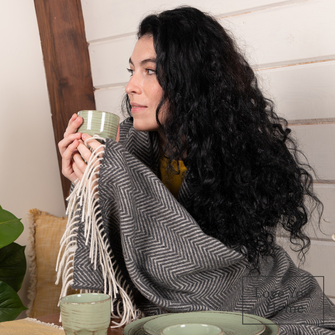 Merino plaid met hoekchevron · 4