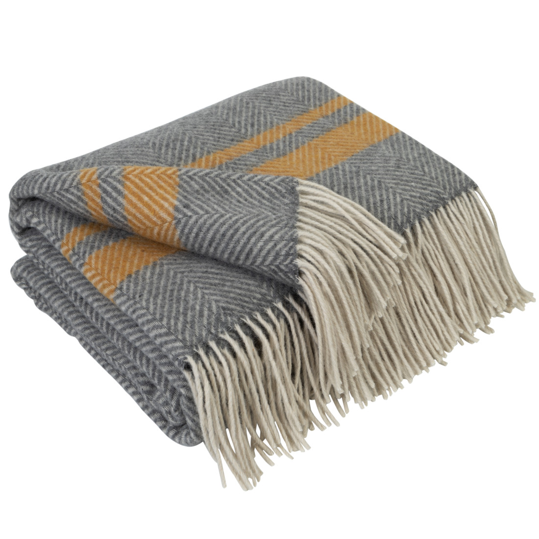 Merino plaid met strepen