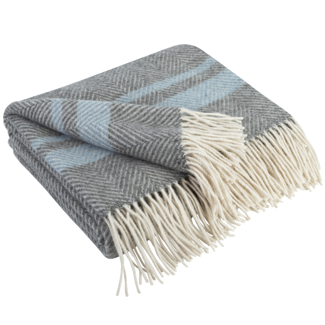 Merino plaid met strepen