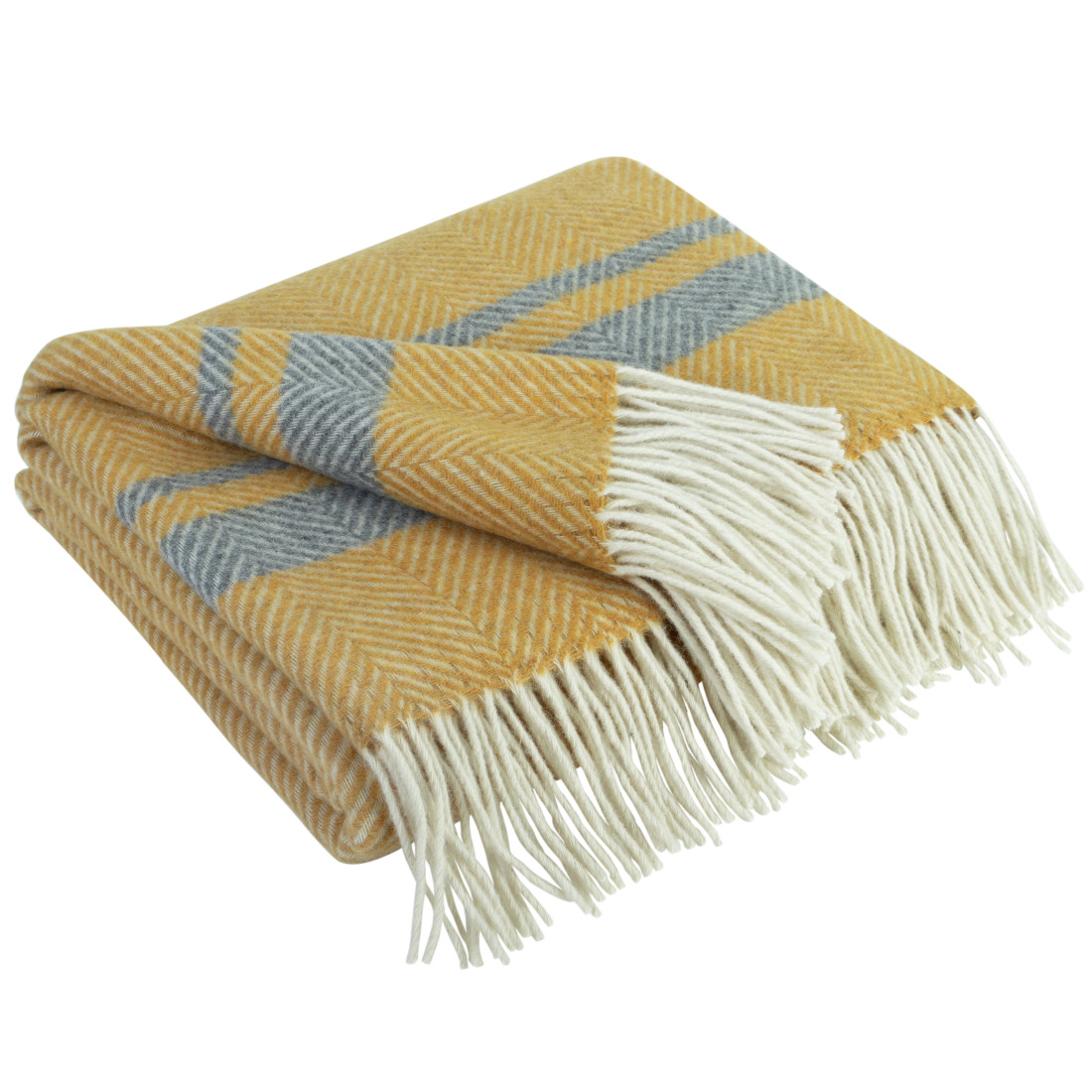 Merino plaid met strepen